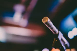 Detailed shot of a microphone - Credits: pexels