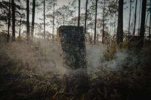 Eerie stone monument surrounded by - Credits: pexels