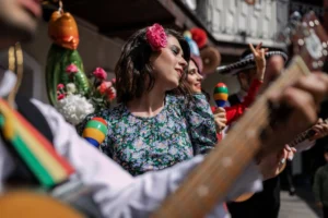 A lively celebration with musicians - Credits: pexels