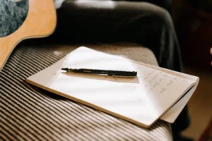 A close-up of a guitar, - Credits: pexels