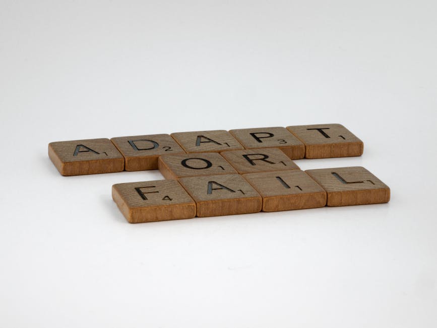 Scrabble tiles spelling 'Adapt or - Credits: pexels
